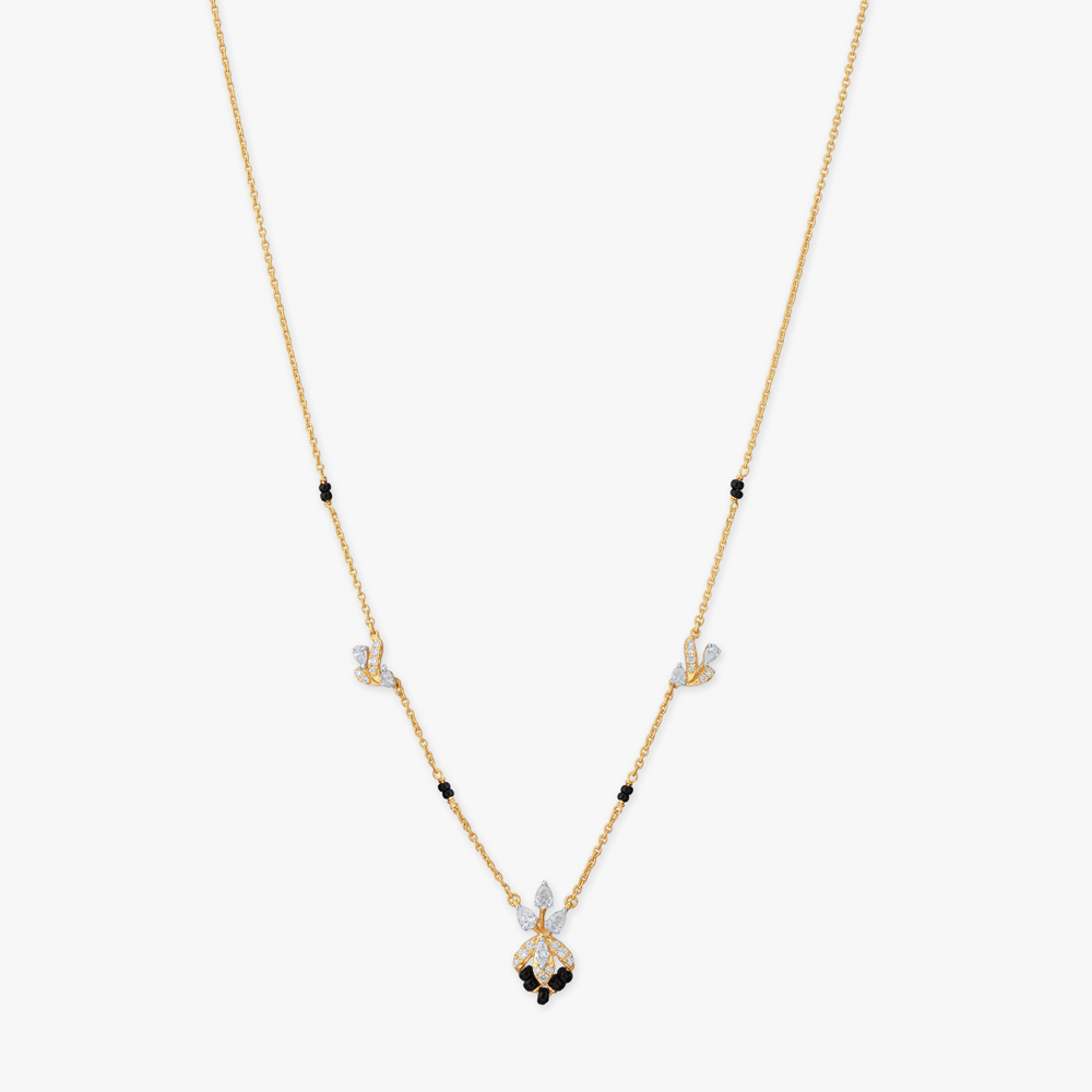 Delicate Bloom Diamond Mangalsutra,,hi-res image number null