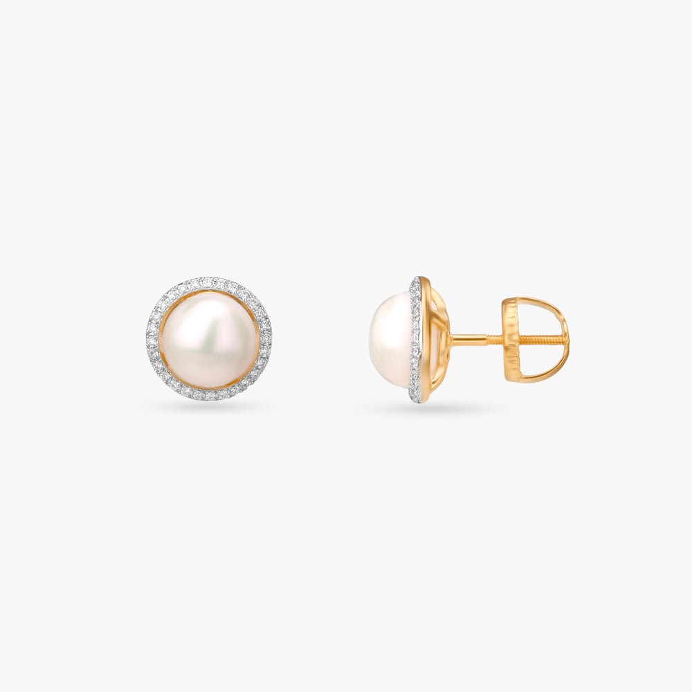 Aurora Halo Diamond Stud Earrings,,hi-res image number null