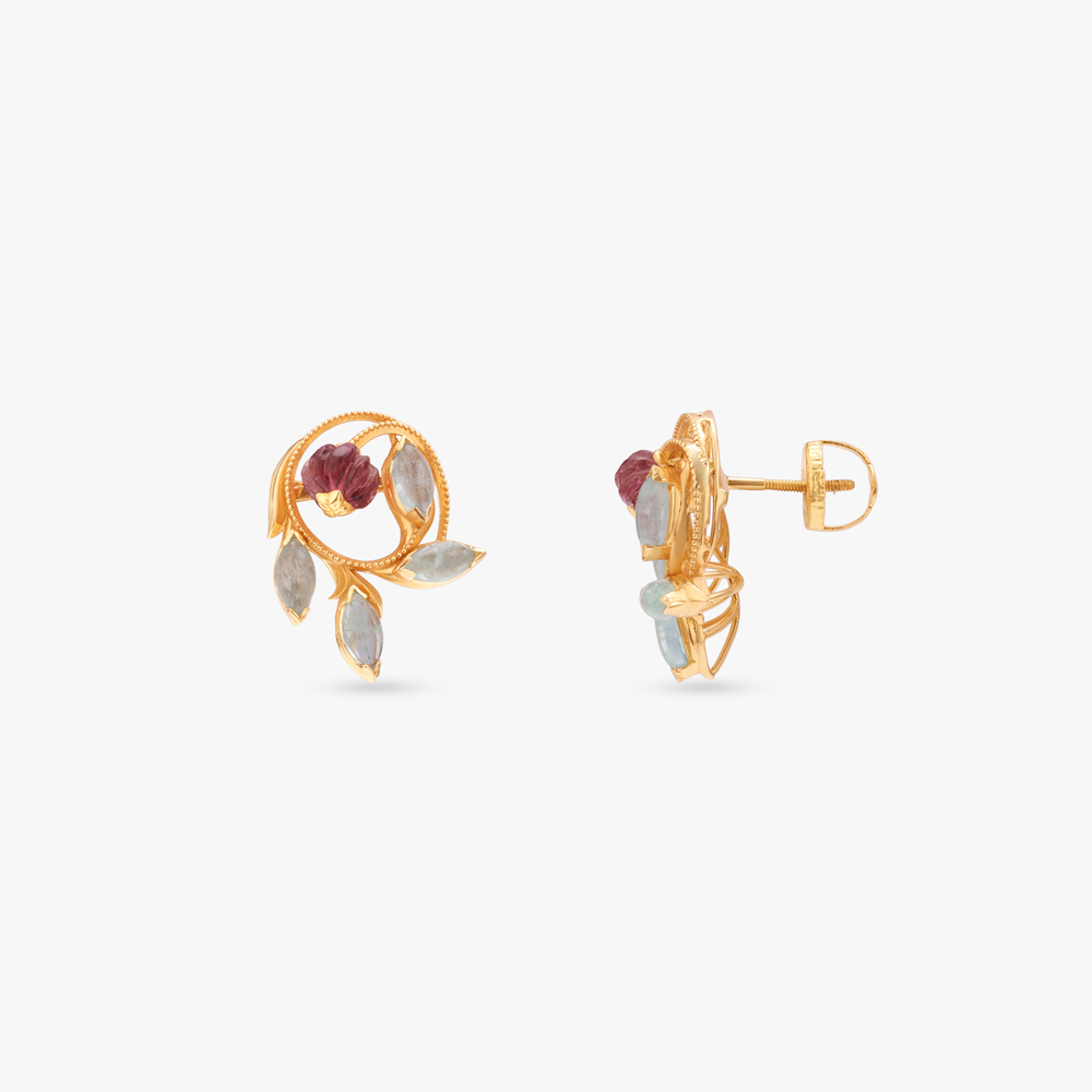 Loop Orchard Gold Pendant and Earrings Set,,hi-res image number null