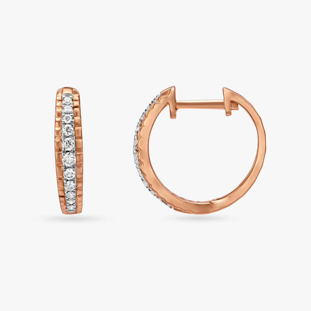 Charming Diamond Hoop Earrings,,hi-res image number null