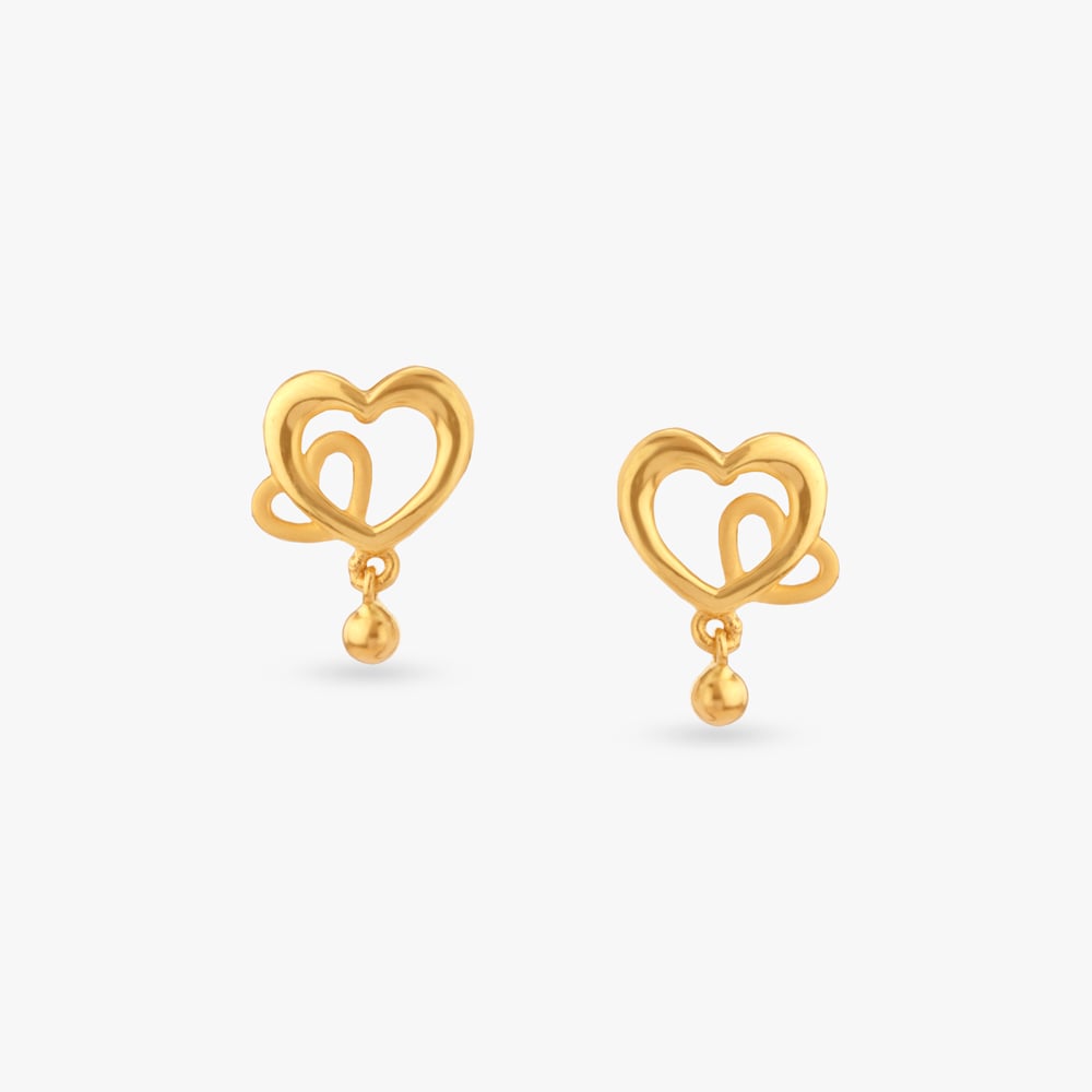 

Heartline Harmony Gold Drop Earrings