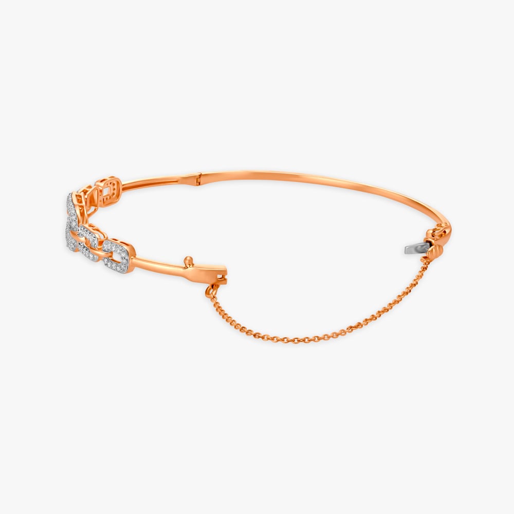 Contemporary Stylish Diamond Bangle,,hi-res image number null