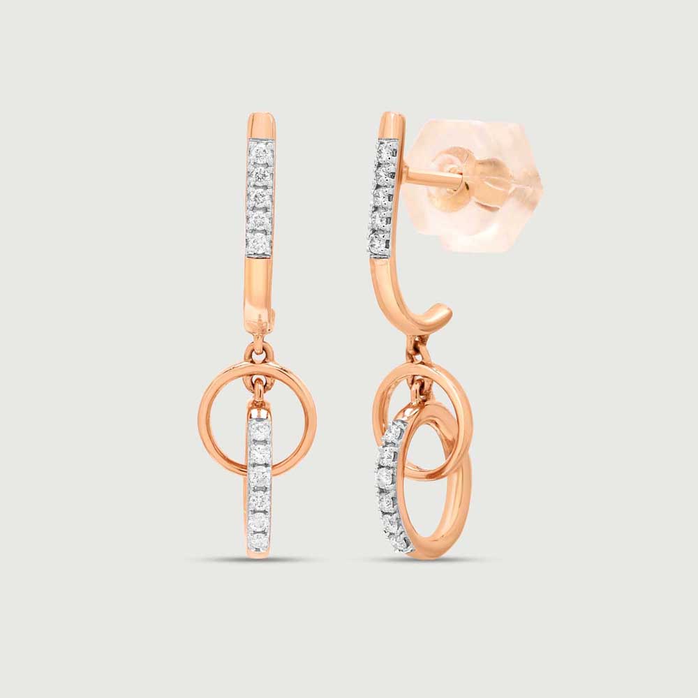 Looped Spark Diamond Drop Earrings,,hi-res image number null