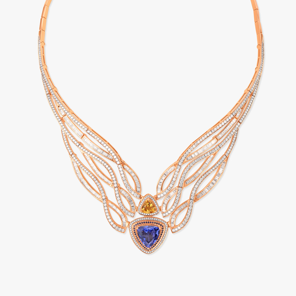 Nectarine Wonders Diamond Necklace Set,,hi-res image number null