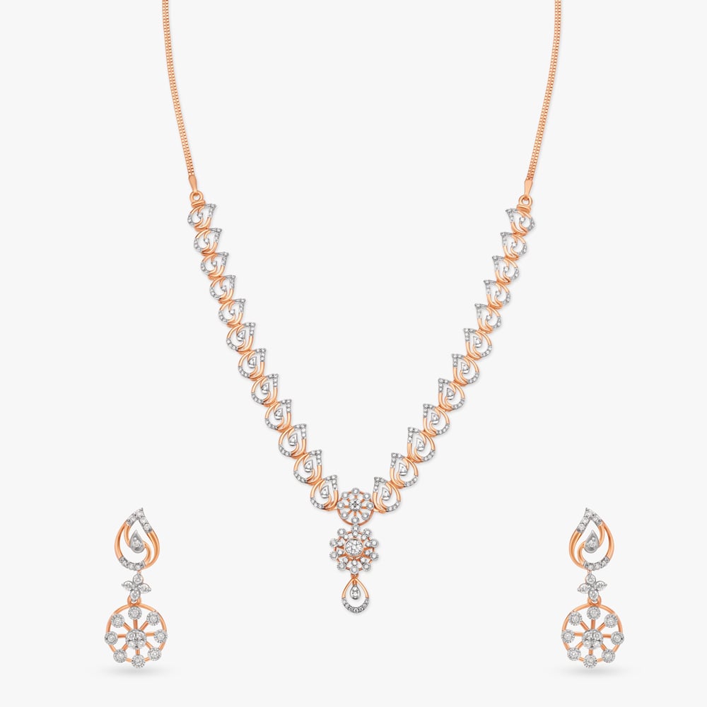 Garden of Eden Diamond Necklace Set,,hi-res image number null