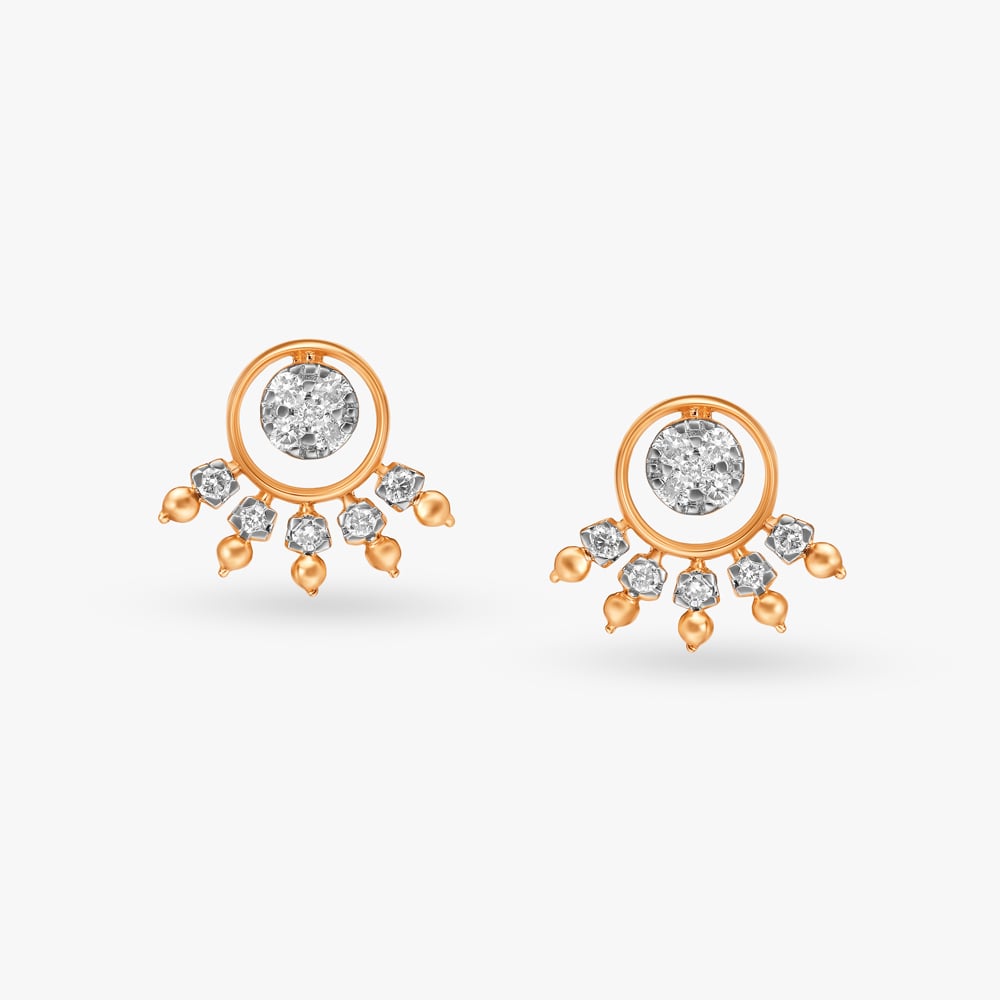 Celestial Radiance Diamond Stud Earrings,,hi-res image number null