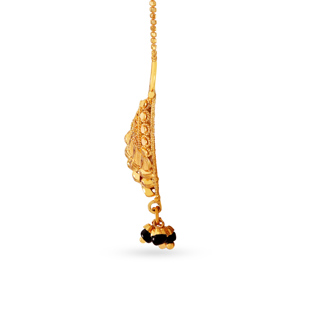 Exquisite Traditional Filigree Gold Mangalsutra Pendant,,hi-res image number null
