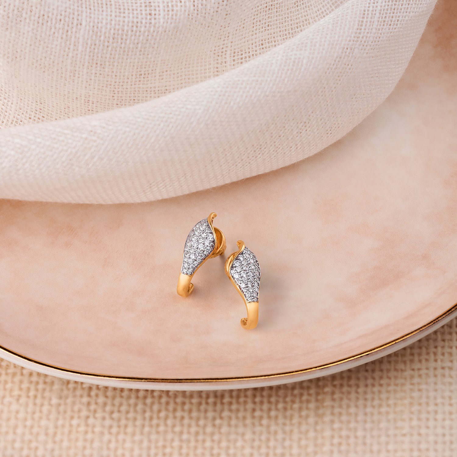 Bali Earrings Buy Gold And Diamond Bali Earrings Online