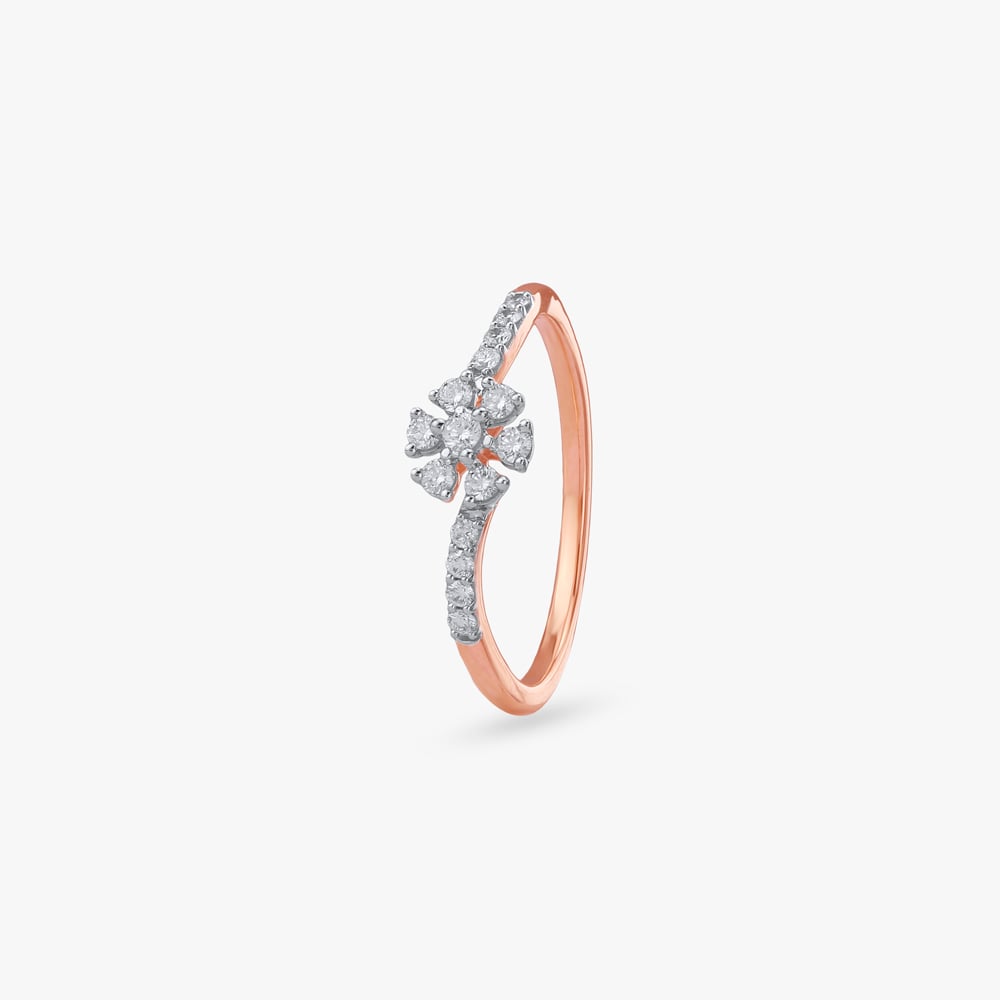 

Delicate Floral Diamond Ring