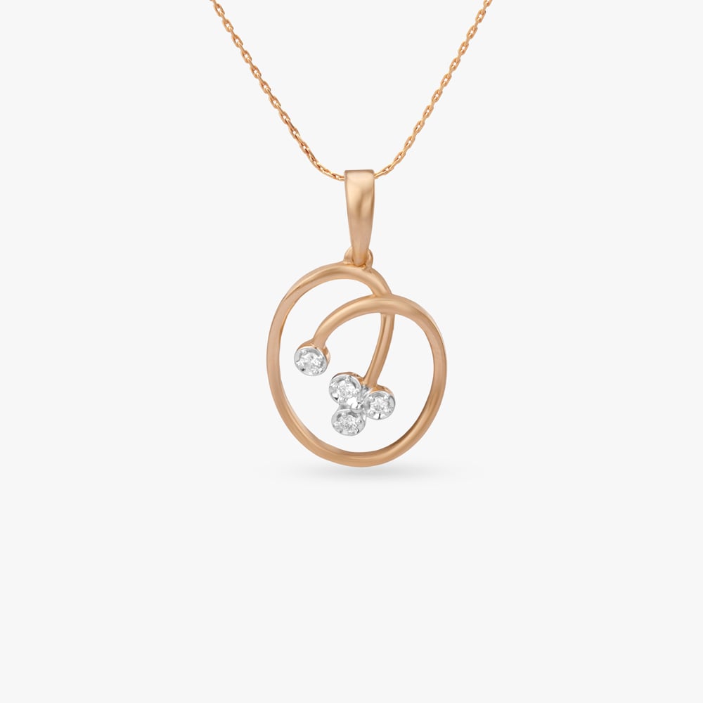 

Orbit Bloom Diamond Pendant
