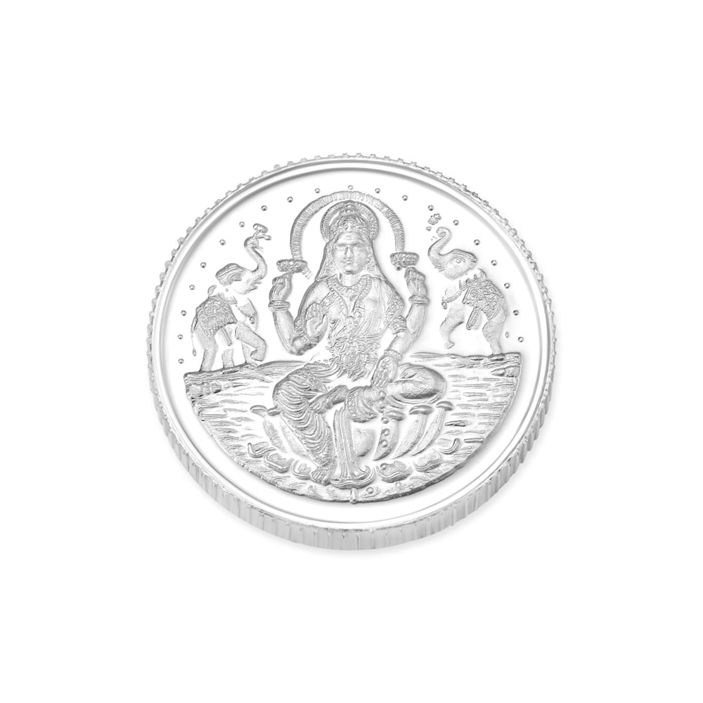 25 Grams Goddess Laxmi Silver Coin,,hi-res image number null