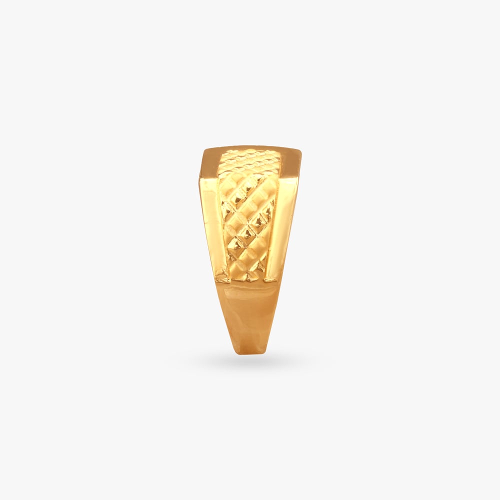 Urban Mark Gold Ring for Men,,hi-res image number null