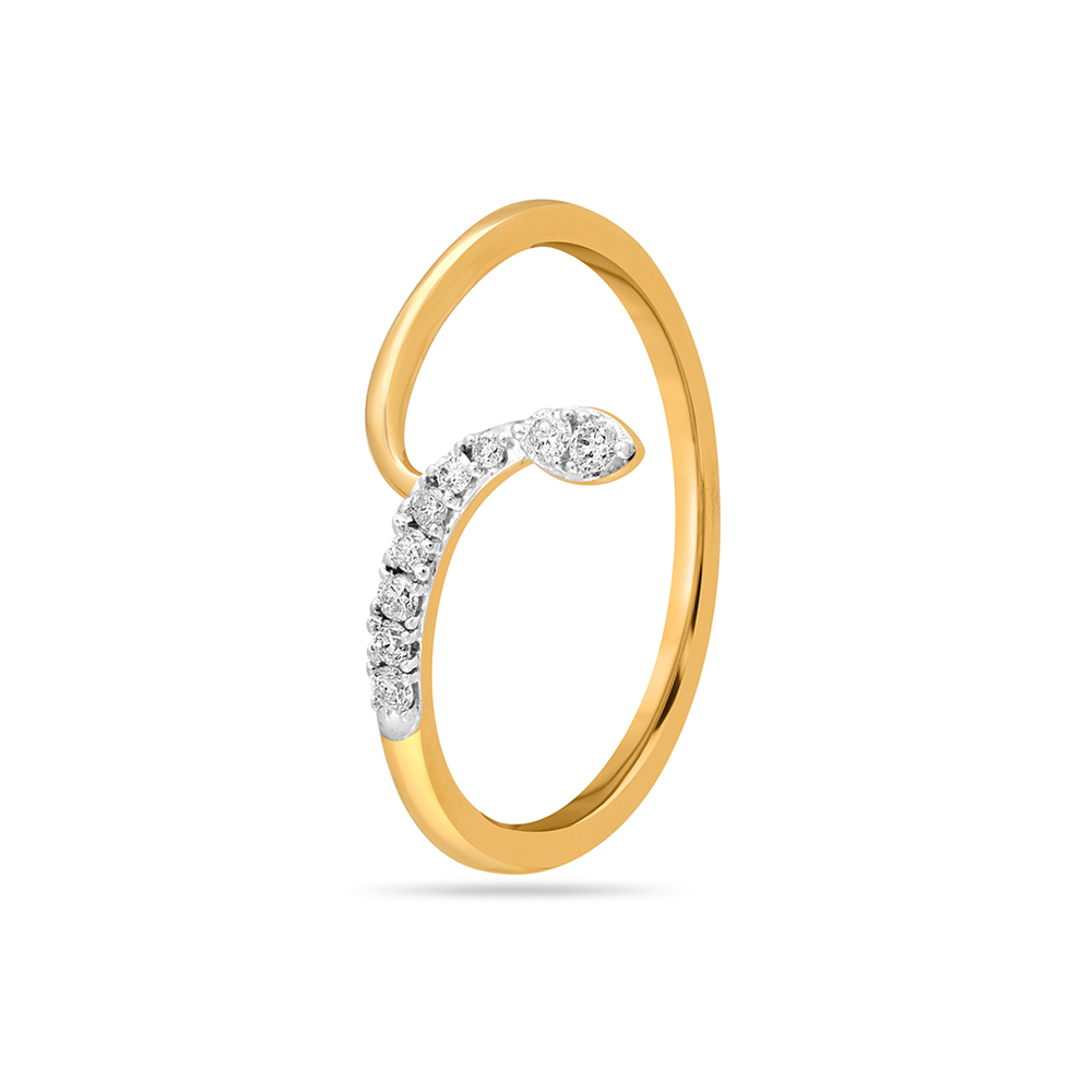 14KT Yellow Gold Radiant Spring Elegance Diamond Ring,,hi-res image number null