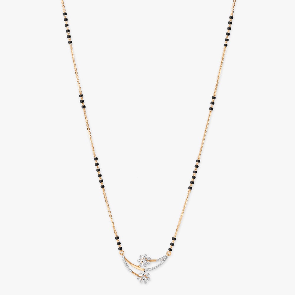 Blooming Arc Diamond Mangalsutra,,hi-res image number null