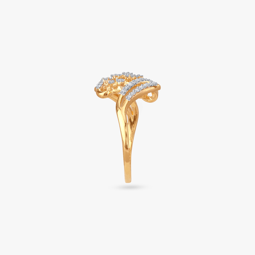 Trendy Mesh Diamond Finger Ring,,hi-res image number null