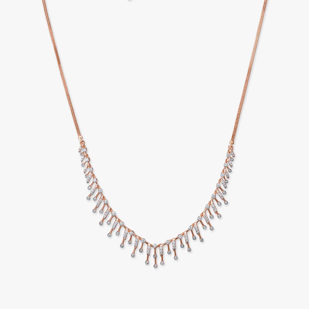 Blush Sparkle Diamond Necklace Set,,hi-res image number null