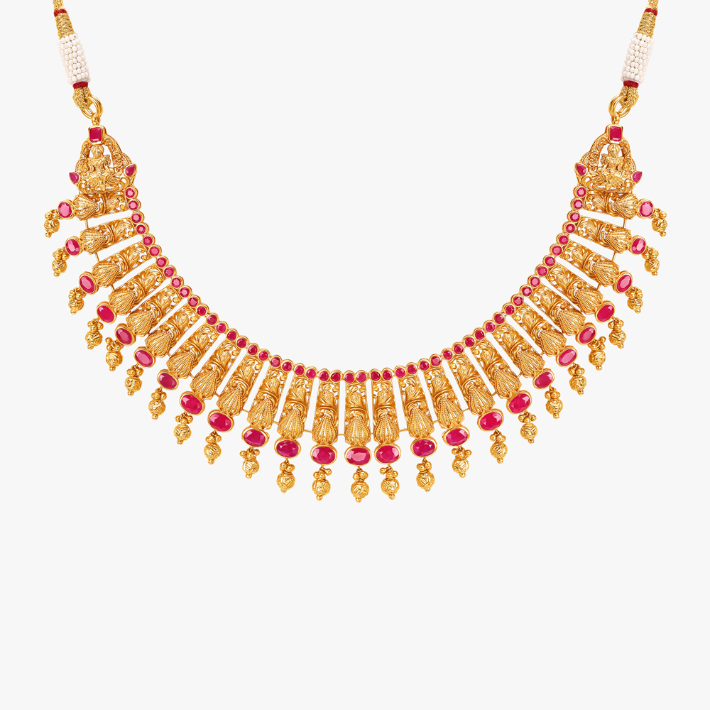 Regal Charm Gold Necklace Set,,hi-res image number null