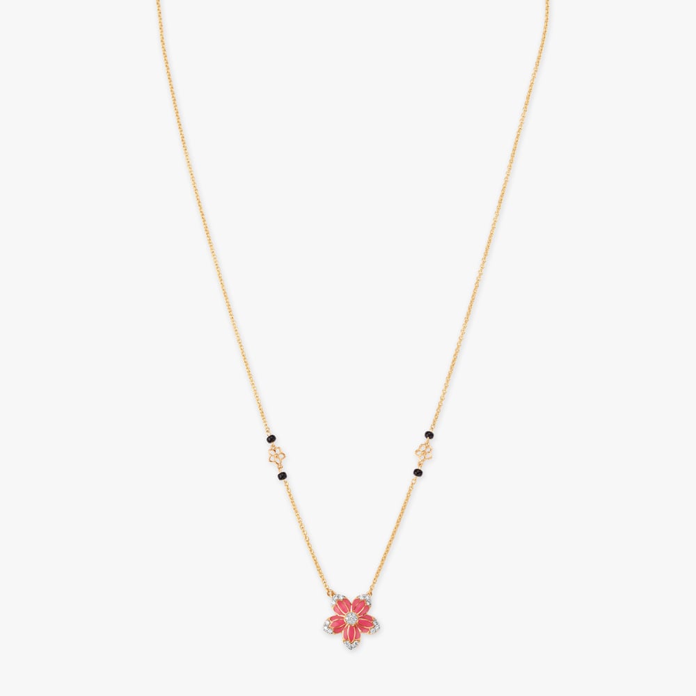 

Blush Bloom Diamond Mangalsutra
