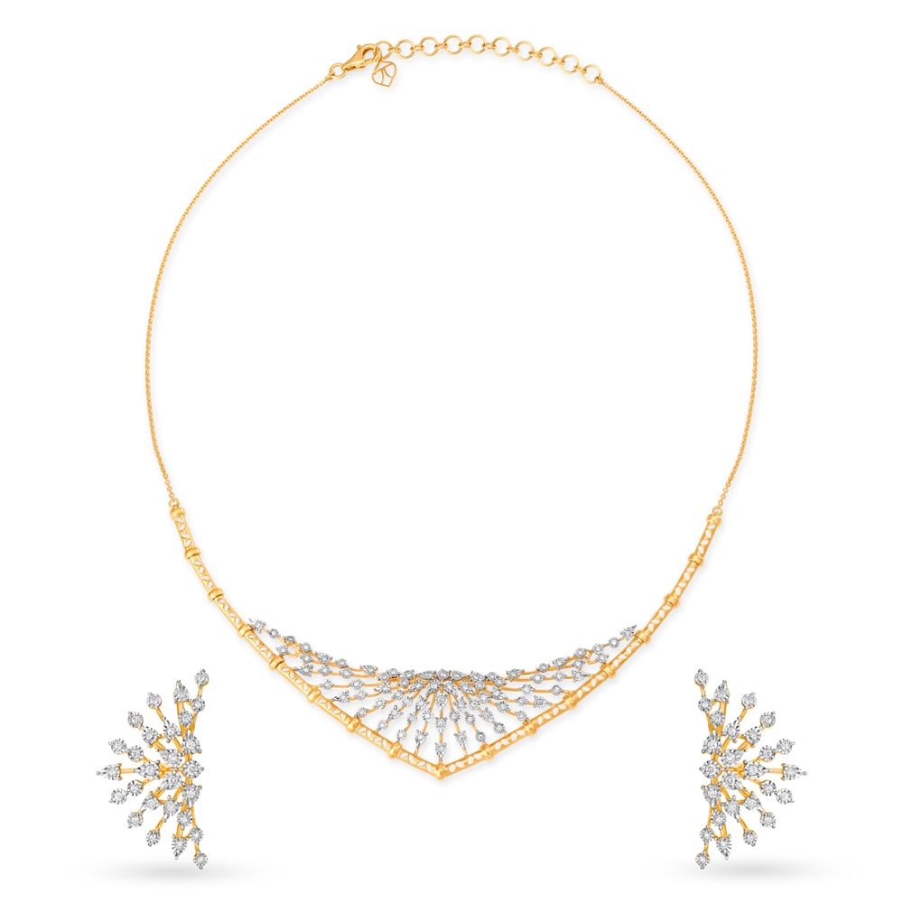 Divine Diamond Necklace Set,,hi-res image number null