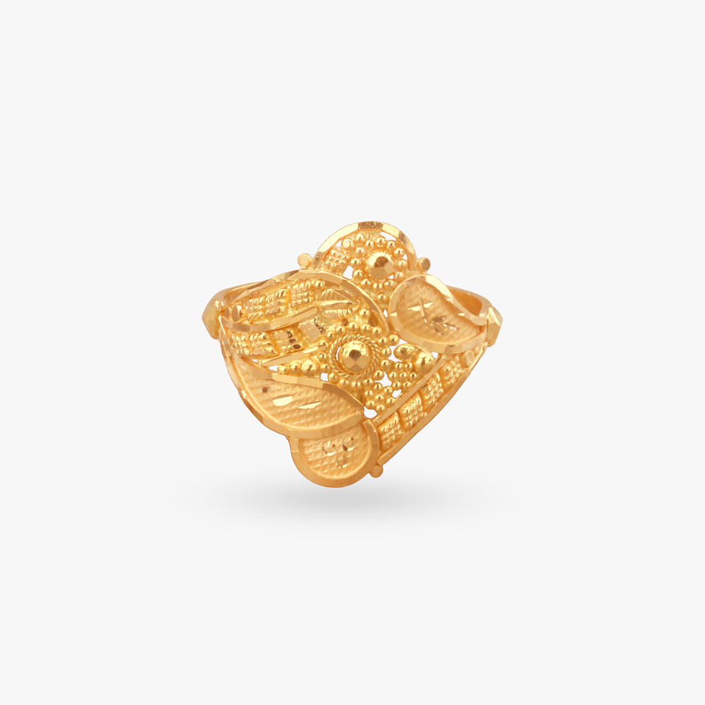 Swirl Garden Gold Ring,,hi-res image number null
