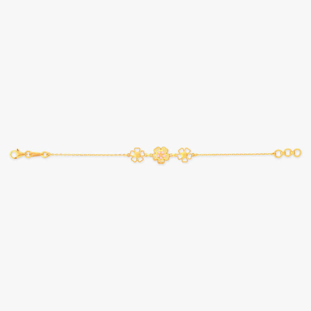 Petal Parade Gold Bracelet for Kids,,hi-res image number null