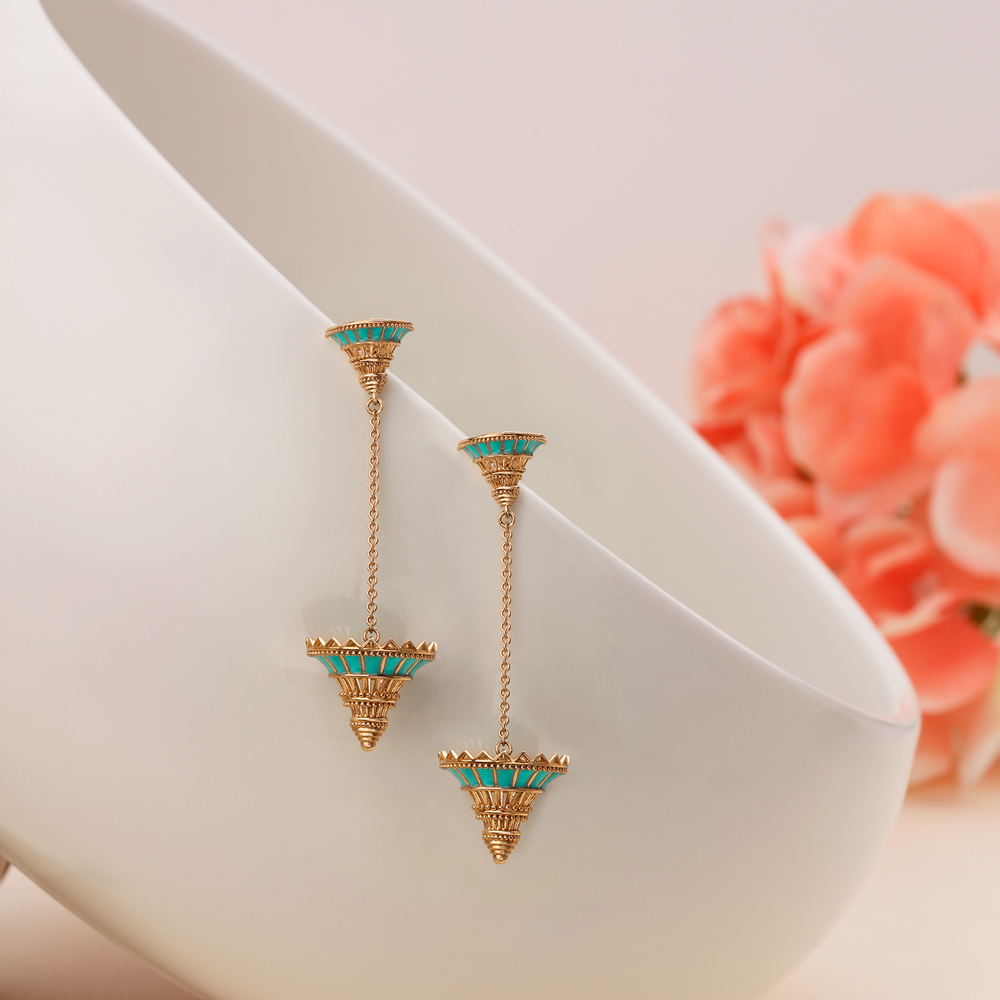 Alluring 14kt Rose Gold Jhumka