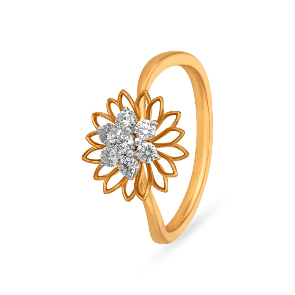 Gorgeous Floral Diamond Ring,,hi-res image number null