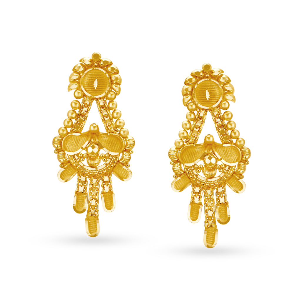 Ravishing Gold Necklace Set,,hi-res image number null