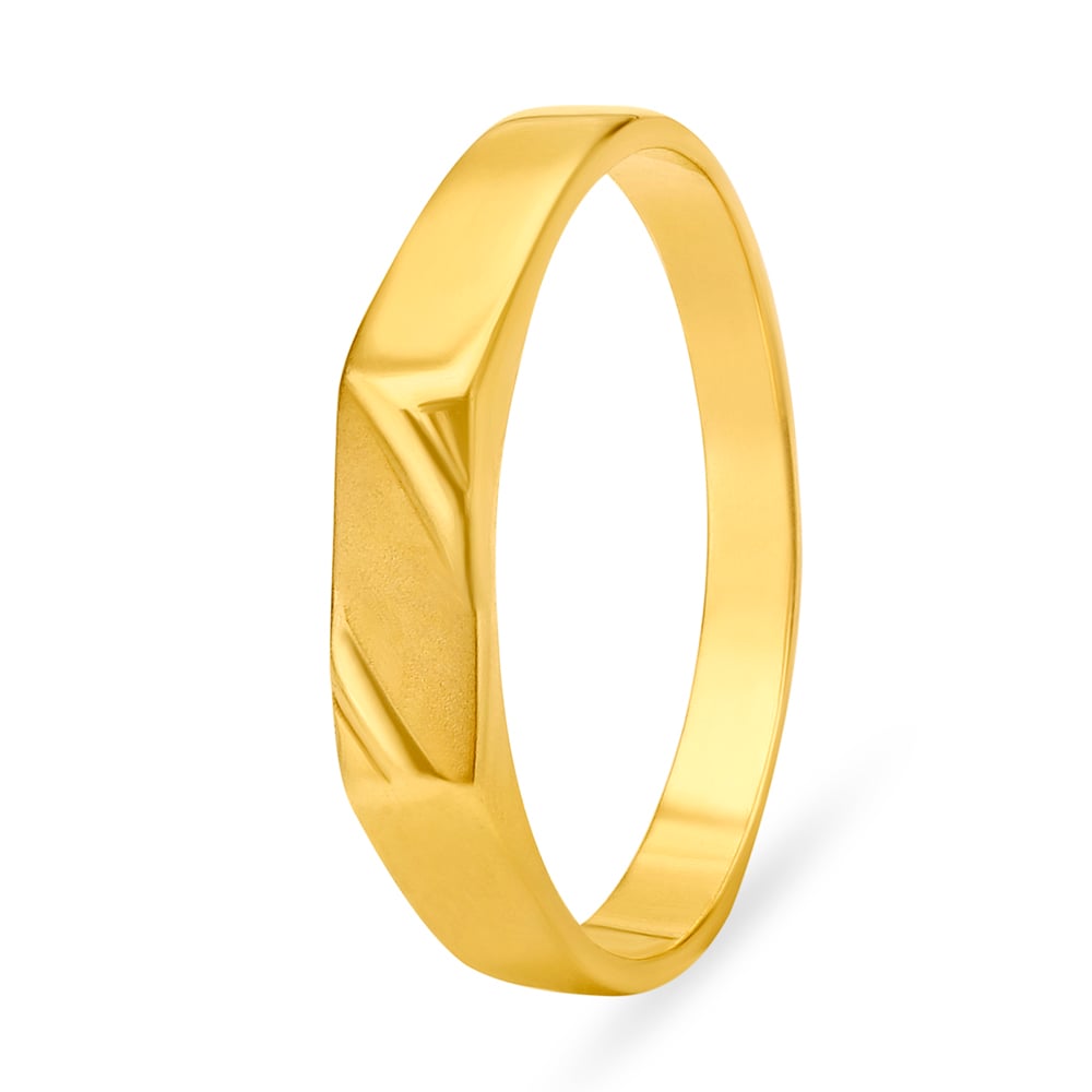 Spartan Yellow Gold Finger Ring