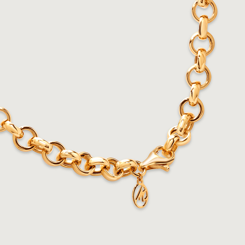 Ornate Loop 18KT Gold Chain,,hi-res image number null