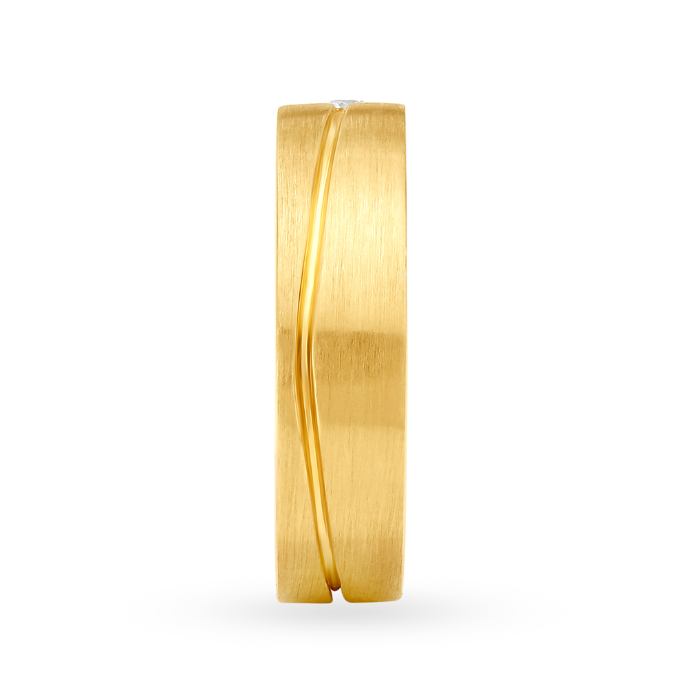 Classic Line Pattern Diamond Band for Men,,hi-res image number null
