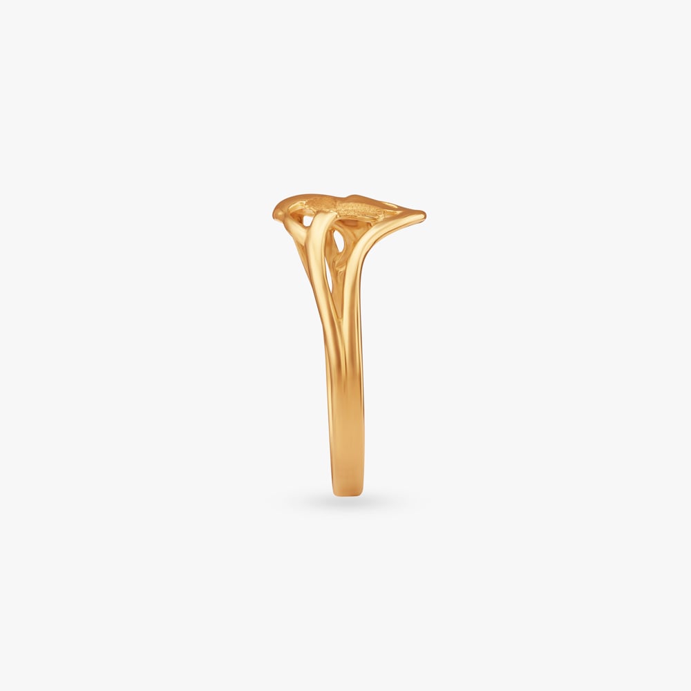 Fluid Harmony Gold Ring,,hi-res image number null