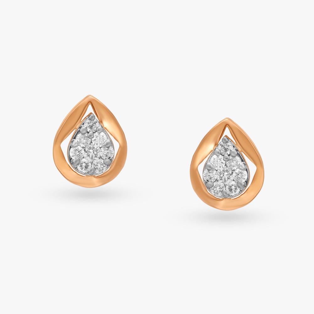 Delicate Diamond Stud Earrings,,hi-res image number null