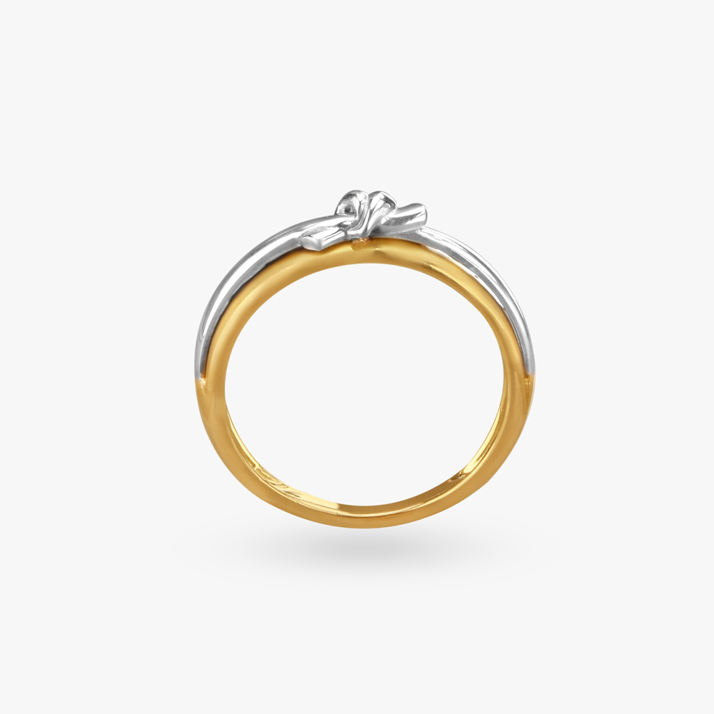 Radiant Twist Gold Finger Ring,,hi-res image number null
