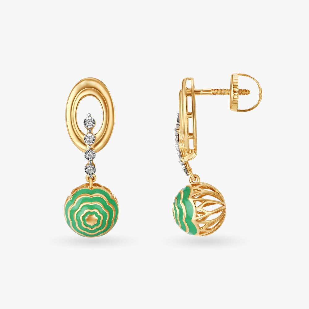 Verdant Joy Diamond Drop Earrings,,hi-res image number null