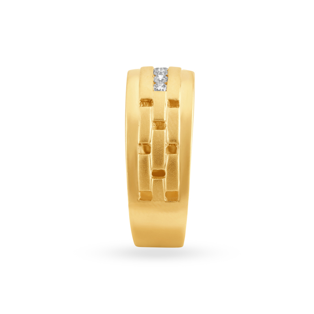 Contemporary Bold Diamond Ring for Men,,hi-res image number null