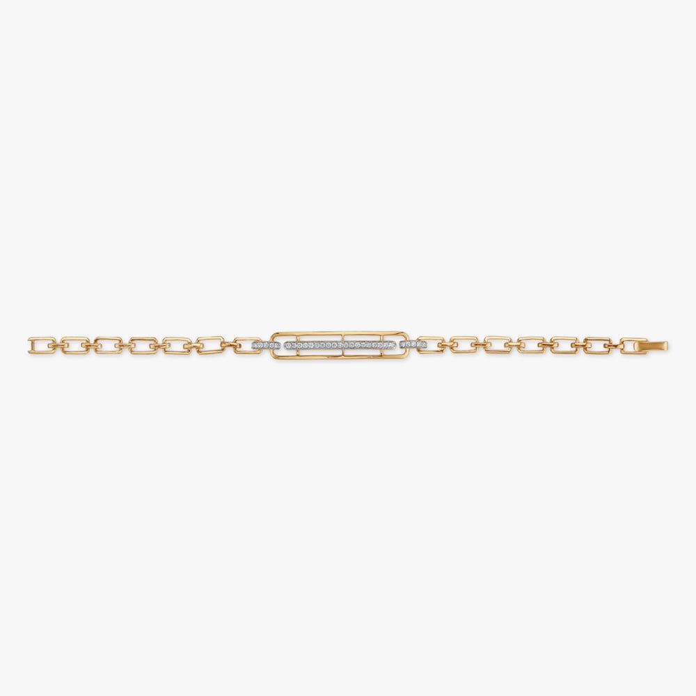 Sleek Gleam Diamond Bracelet For Men,,hi-res image number null