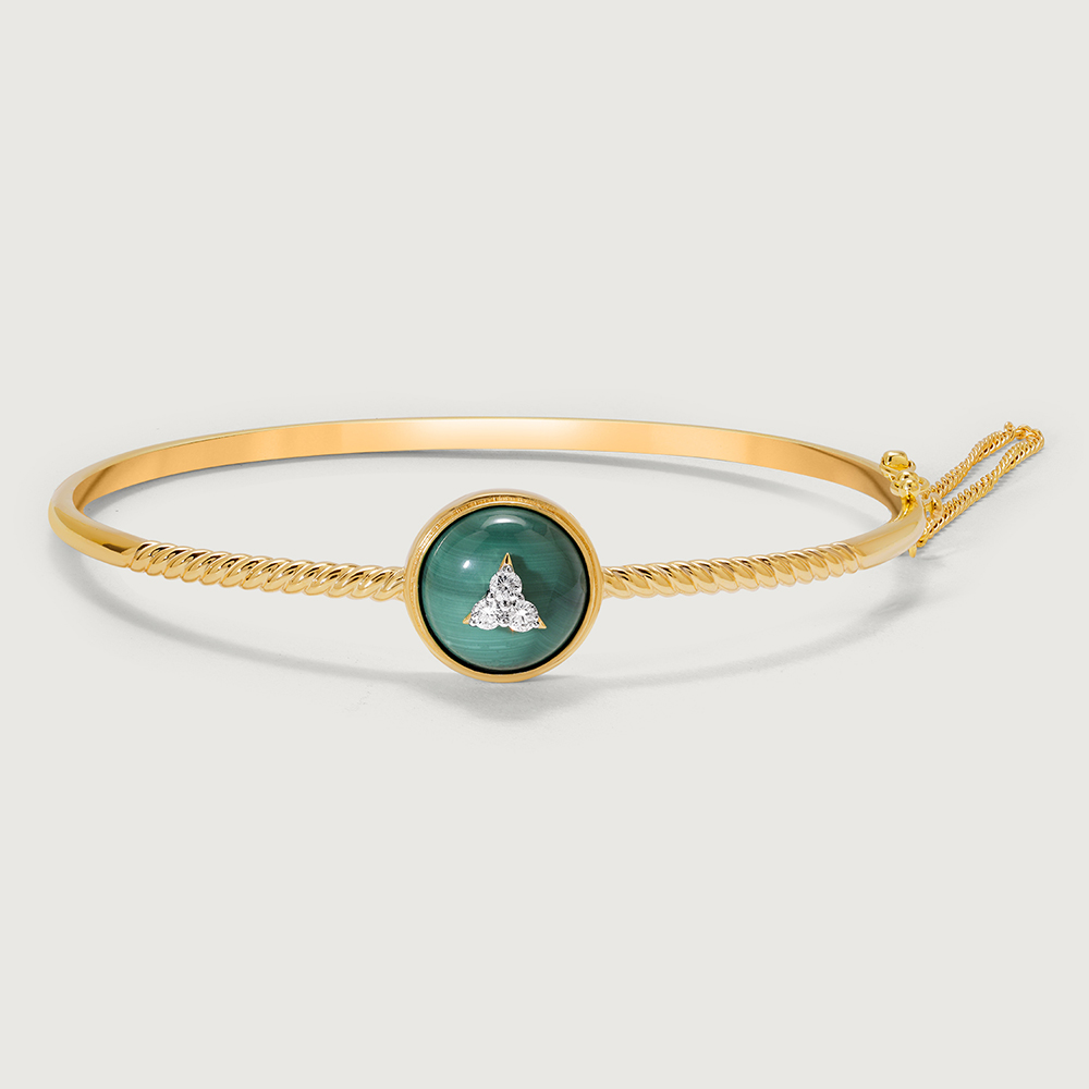 Dazzling Twister 14KT Diamond Bangle,,hi-res image number null