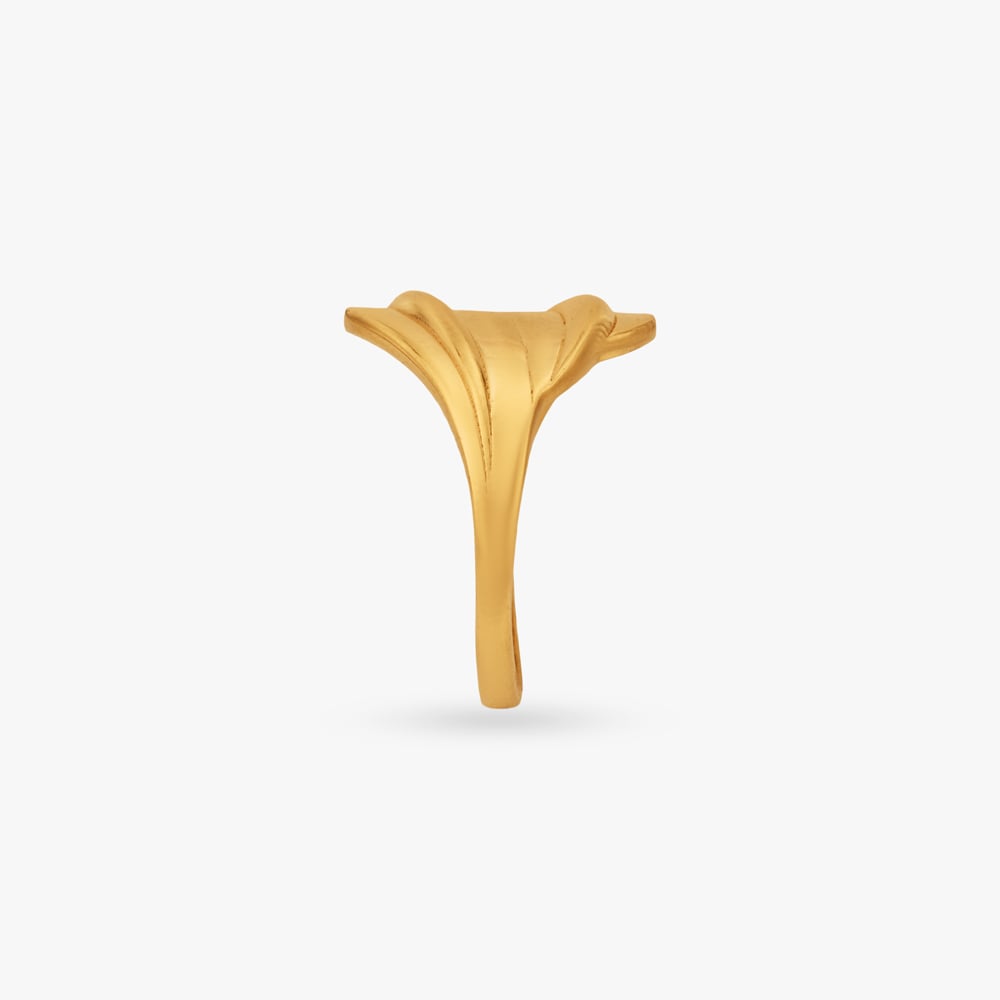 Crest Curve Gold Ring,,hi-res image number null