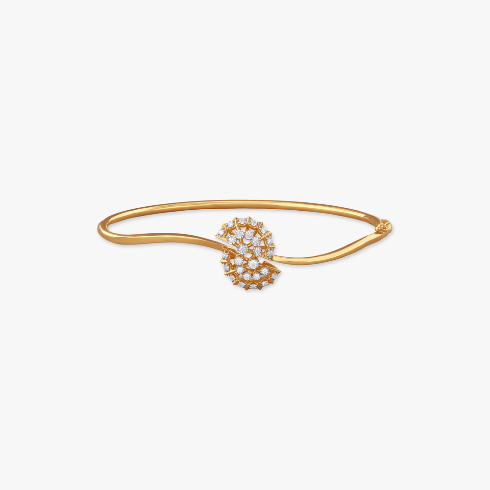 

Petal Path Diamond Bangle