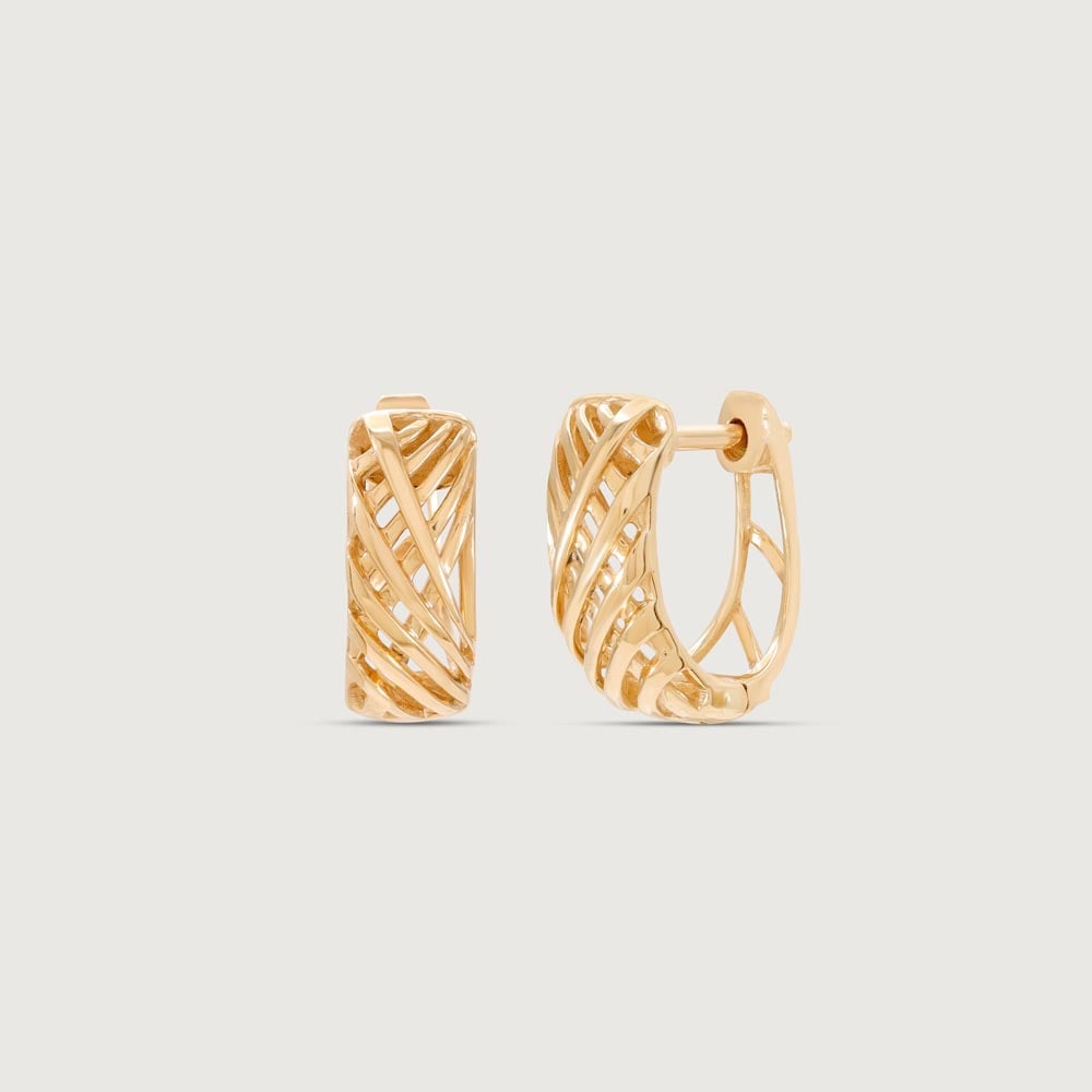 Timeless Twirl Gold Hoop Earrings,,hi-res image number null