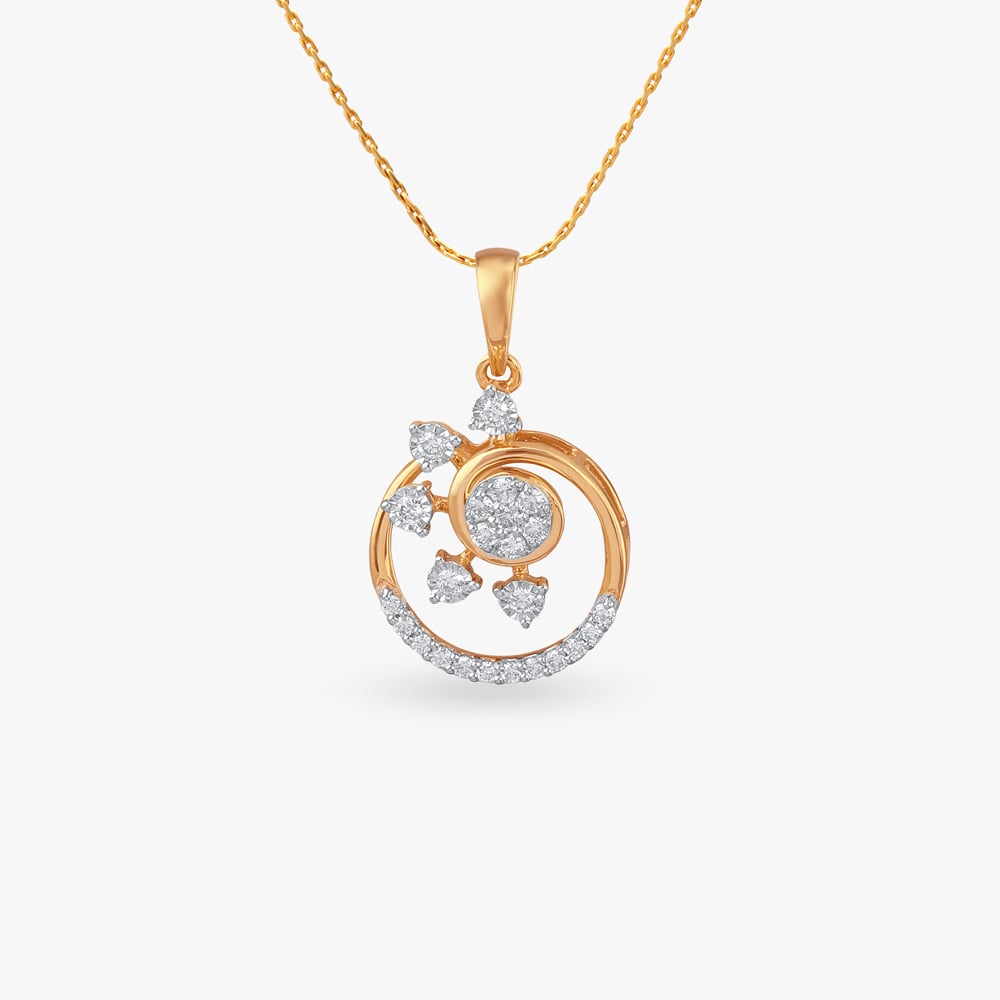 Orbit Glow Diamond Pendant,,hi-res image number null