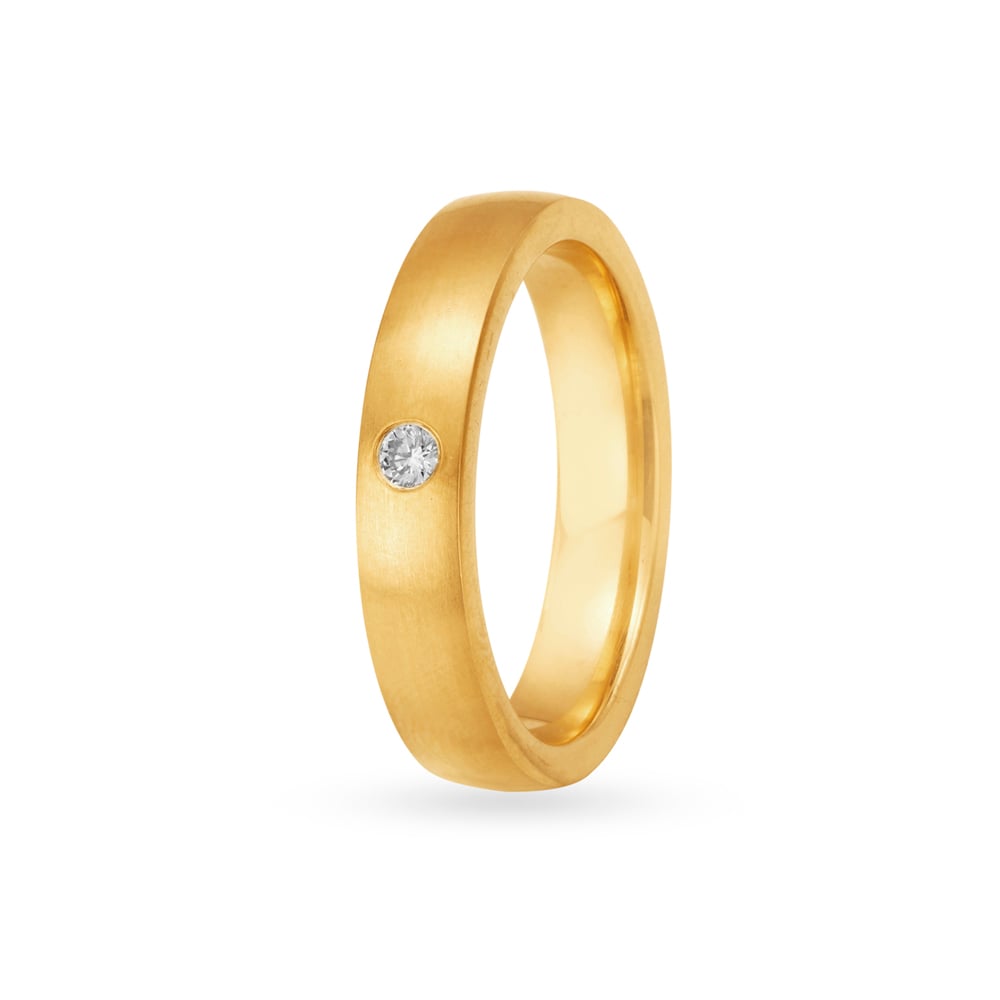 Delicate Diamond Men's Finger Ring