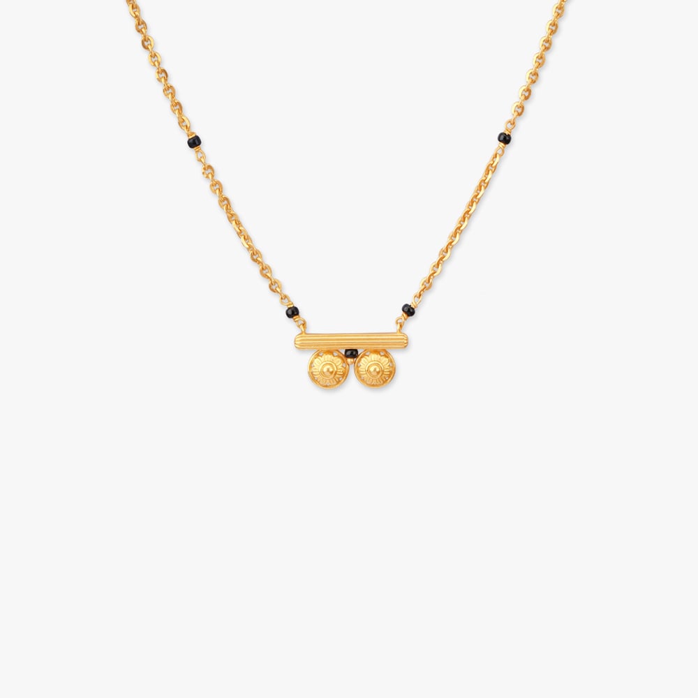 Linear Glow Gold Mangalsutra,,hi-res image number null