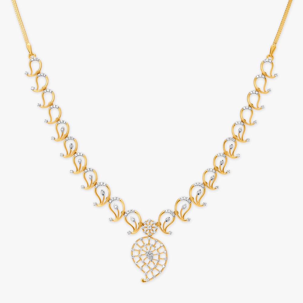 Filigree Diamond Necklace Set,,hi-res image number null