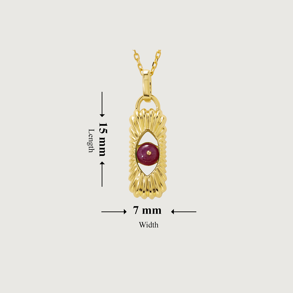 Hidden Charm 18KT Chain Ruby Pendant with chain,,hi-res image number null