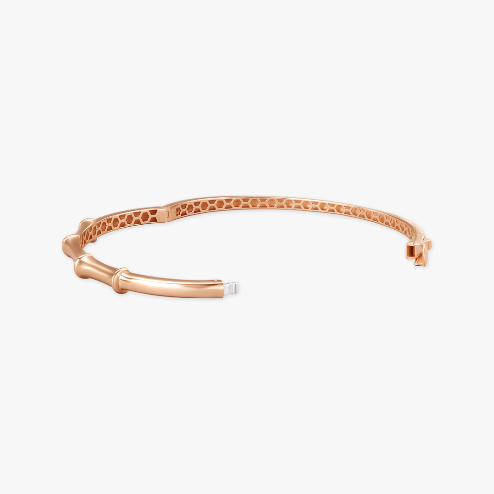 Contemporary Charm Rose Gold Bangle,,hi-res image number null