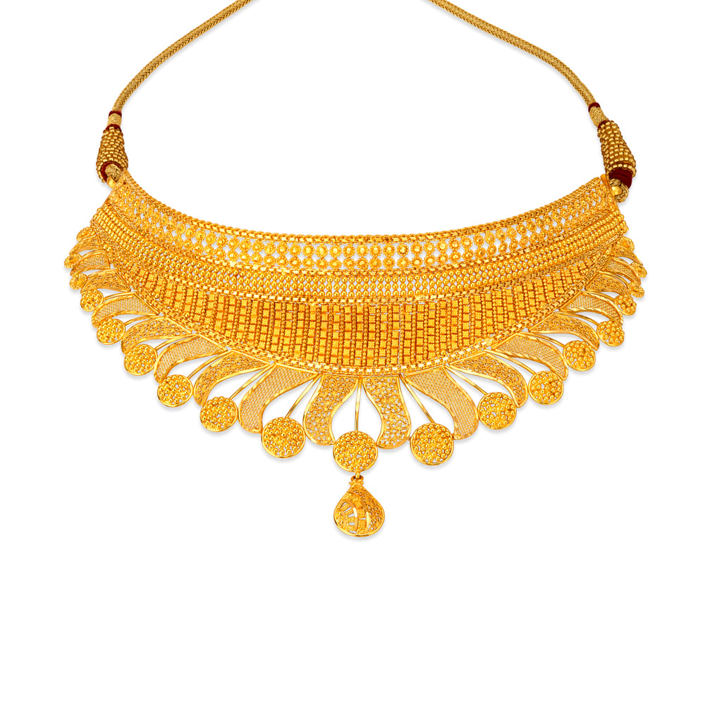 Fluid Grace Gold Necklace Set,,hi-res image number null