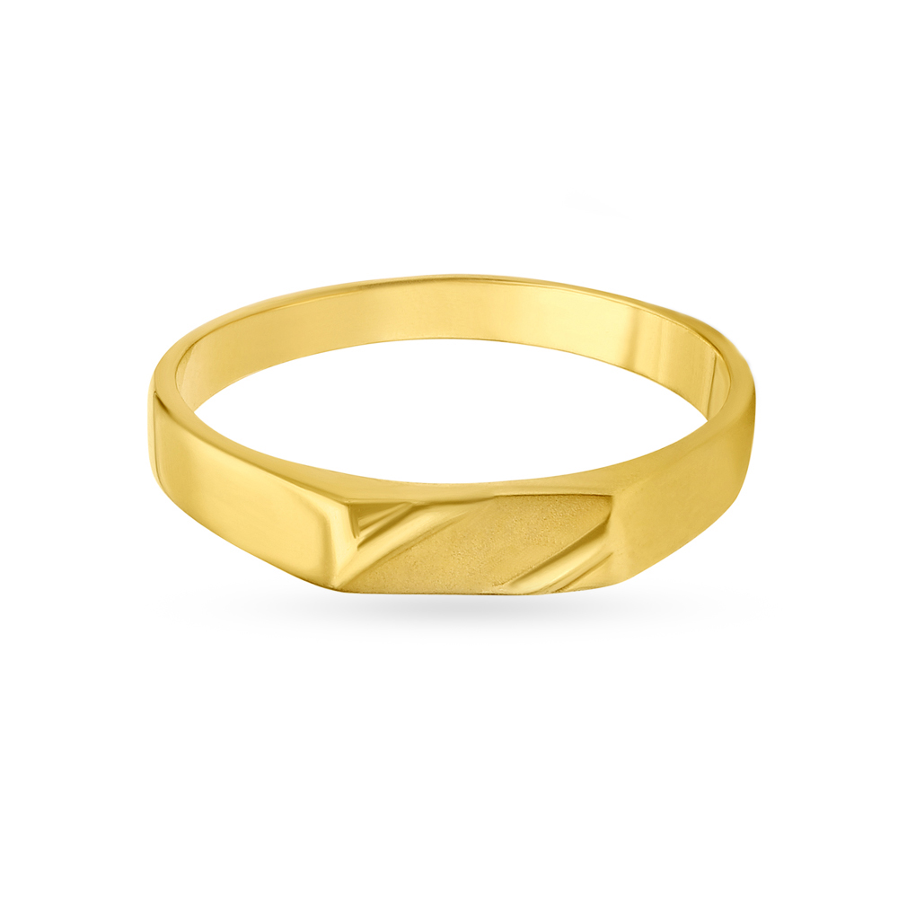Spartan Yellow Gold Finger Ring,,hi-res image number null