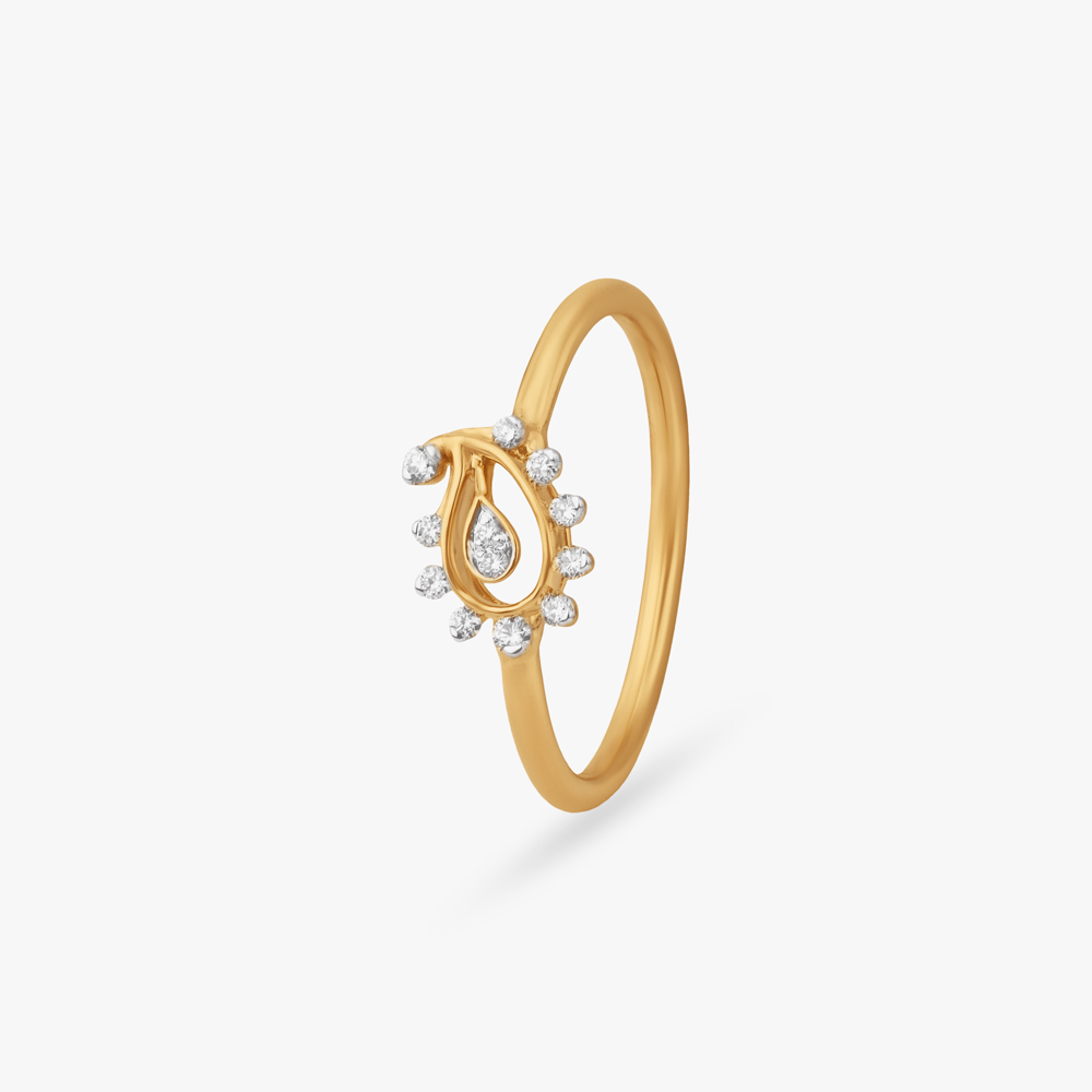 Paisley Halo Diamond Ring,,hi-res image number null